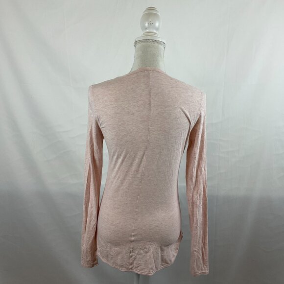 Lululemon Circadian Long Sleeve V-Neck Tee Heathered Mink Berry Pink Heather - Picture 8 of 12